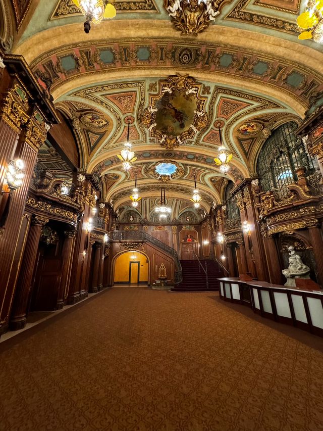 The ornate lobby of the Paradise Theater